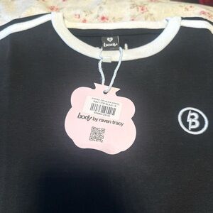 Body by Raven Tracy Black Crop Top